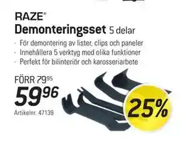 thansen Demonteringsset., SEK 59.96 erbjuda