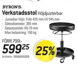 thansen Verkstadsstol, SEK 599.25 erbjuda