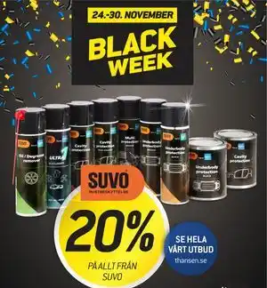 thansen 20% PÅ ALLT FRÅN SUVO erbjuda