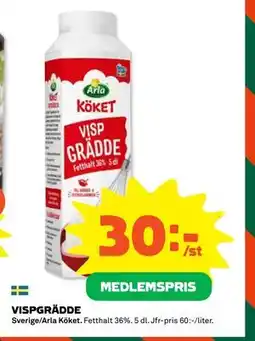 Coop Daglivs VISPGRÄDDE, Medlemspris erbjuda