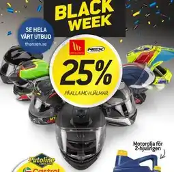 thansen 25% PÅ ALLA MC- HJÄLMAR erbjuda