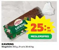Coop Daglivs KAVRING, Medlemspris erbjuda
