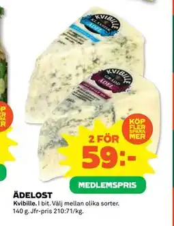 Coop Daglivs ÄDELOST, Medlemspris erbjuda