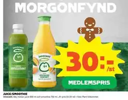 Coop Daglivs JUICE/SMOOTHIE, Medlemspris erbjuda