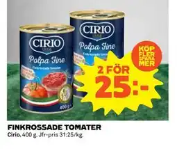 Coop Daglivs FINKROSSADE TOMATER, SEK 25 erbjuda