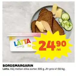 Coop Daglivs BORDSMARGARIN, SEK 24.9 erbjuda