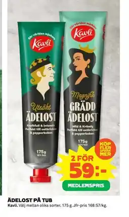 Coop Daglivs ÄDELOST PÅ TUB, Medlemspris erbjuda