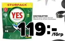 Coop Daglivs DISKTABLETTER, SEK 119 erbjuda