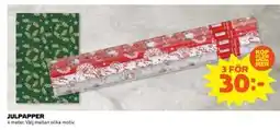 Coop Daglivs JULPAPPER, SEK 30 erbjuda
