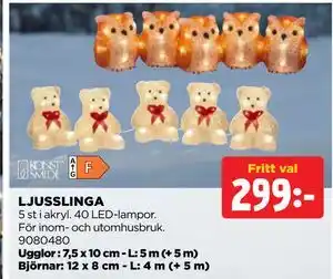 Jem&Fix LJUSSLINGA, SEK 299 erbjuda