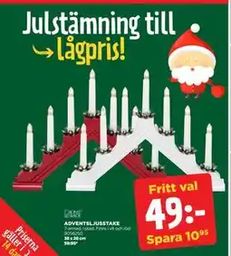 Jem&Fix ADVENTSLJUSSTAKE, SEK 49 erbjuda