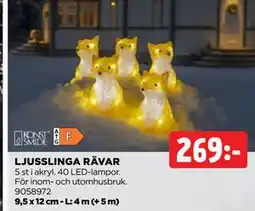 Jem&Fix LJUSSLINGA RÄVAR, SEK 269 erbjuda