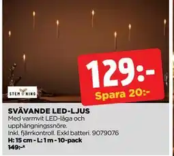 Jem&Fix SVÄVANDE LED-LJUS, SEK 129 erbjuda