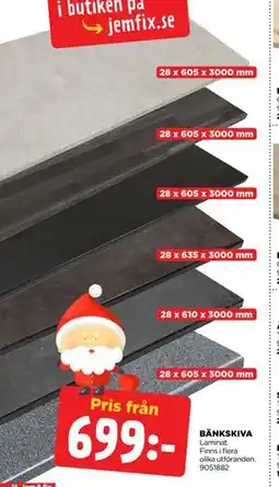Jem&Fix BÄNKSKIVA erbjuda
