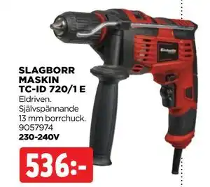 Jem&Fix SLAGBORR MASKIN TC-ID 720/1 E, SEK 536 erbjuda