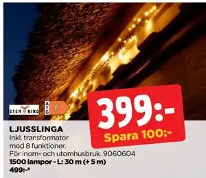 Jem&Fix LJUSSLINGA, SEK 399 erbjuda