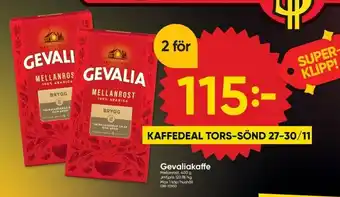 DollarStore Gevaliakaffe erbjuda
