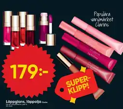 DollarStore Läppglans, läppolja Clarins erbjuda