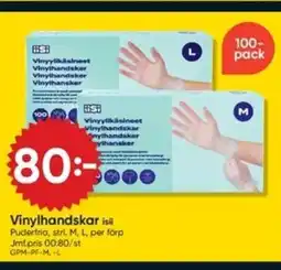 DollarStore Vinylhandskar isii erbjuda