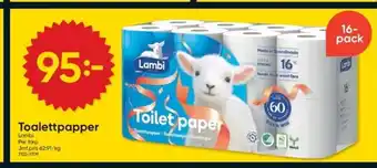 DollarStore Toalettpapper erbjuda