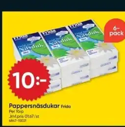 DollarStore Pappersnäsdukar Frida erbjuda