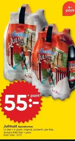 DollarStore Julmust Apotekarnes erbjuda