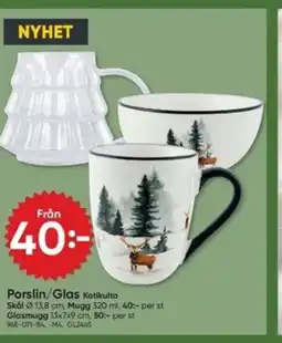DollarStore Porslin/Glas Kotikulta erbjuda