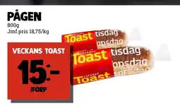 MatArket Pågen veckans toast erbjuda