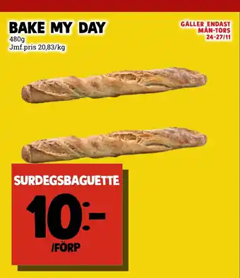 Bake my day surdegsbaguette