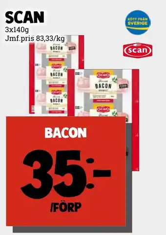 MatArket Scan bacon erbjuda