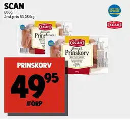 MatArket Scan prinskorv erbjuda