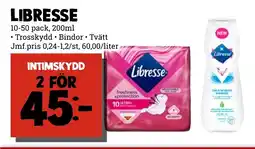 MatArket Libresse intimskydd erbjuda