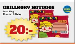 Bonum Matmarknad Grillkorv hotdogs erbjuda