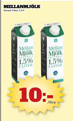Bonum Matmarknad Mellanmjölk erbjuda