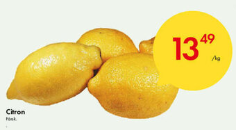 Snabbgross Citron erbjuda
