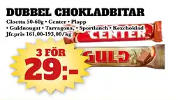 Bonum Matmarknad Dubbel chokladbitar erbjuda