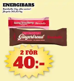 Bonum Matmarknad Energibars erbjuda