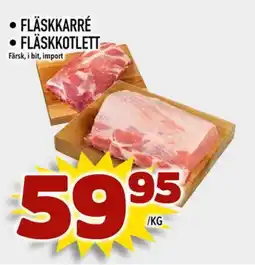 Din Mat Fläskkarré • fläskkotlett erbjuda