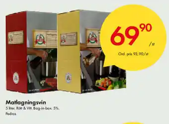 Snabbgross Matlagningsvin 5 liter erbjuda