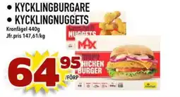 Din Mat Kycklingburgare • kycklingnuggets erbjuda