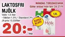 Nya Pulsen Laktosfri mjölk erbjuda