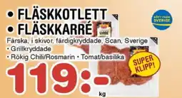 Nya Pulsen Fläskkotlett • fläskkarré erbjuda