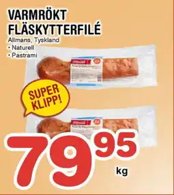 Nya Pulsen Varmrökt fläskytterfilé erbjuda