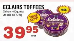 Nya Pulsen Eclairs toffees erbjuda