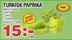 Nya Pulsen Turkisk paprika erbjuda