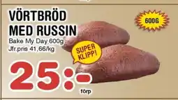 Nya Pulsen Vörtbröd med russin erbjuda