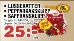 Nya Pulsen Lussekatter*pepparkaksklipp *saffransklipp erbjuda