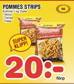 Nya Pulsen Pommes strips erbjuda