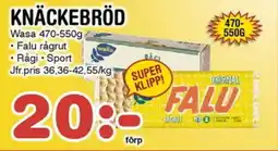 Nya Pulsen Knäckebröd erbjuda