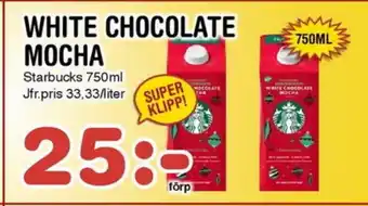 Nya Pulsen White chocolate mocha erbjuda